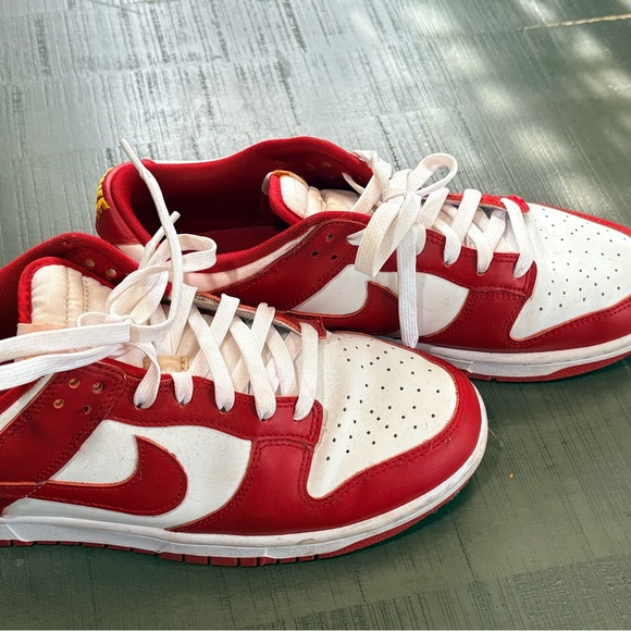 Nike Red and White Dunks - Picture 5 of 14